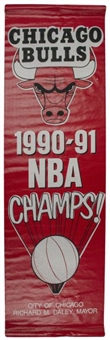 Chicago Bulls 1990-91 NBA Champs Street Banner